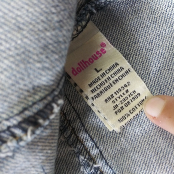 Dollhouse Jean Jacket size Large - Picture 6 of 8